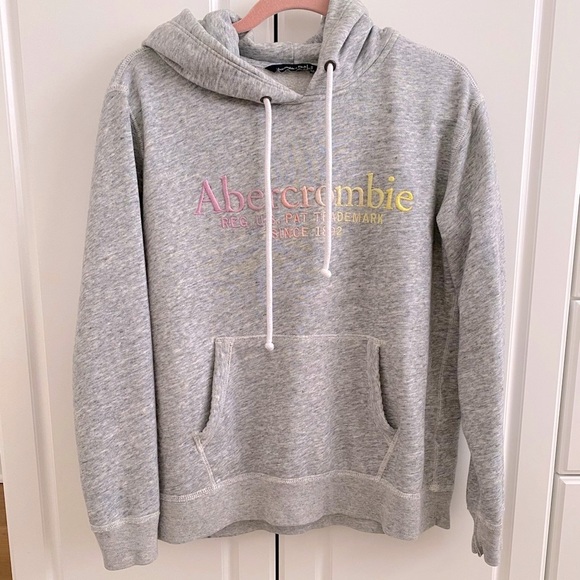 Abercrombie & Fitch Tops - Abercrombie & Fitch Logo hooded sweatshirt